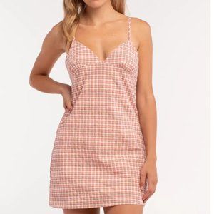 Full Tilt Plaid Slip Dress